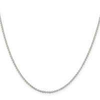 Sterling Silver 1.5mm Rolo Chain view 2