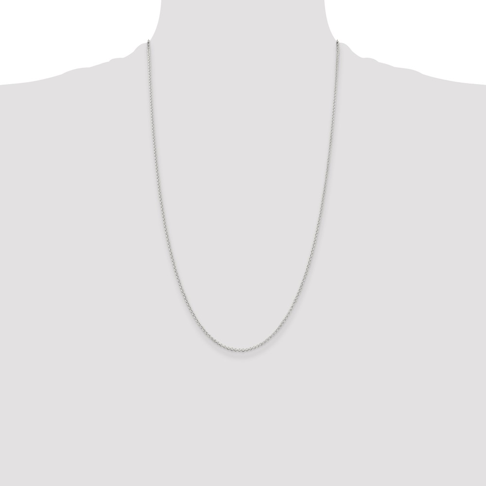 Sterling Silver 1.5mm Rolo Chain (QFC103-26)
