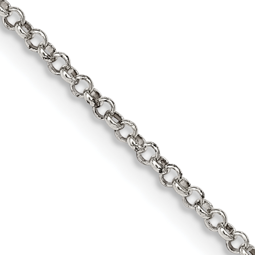 Sterling Silver 1.5mm Rolo Chain w/2in ext. (QFC103E-18)