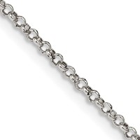 Sterling Silver 1.5mm Rolo Chain view 1