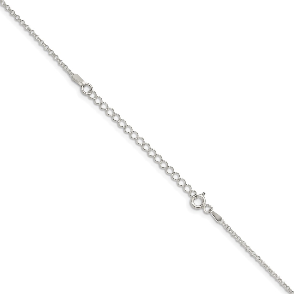 Sterling Silver 1.5mm Rolo Chain w/2in ext. (QFC103E-18)