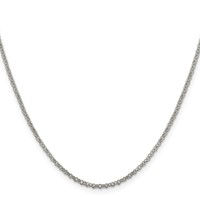 Sterling Silver 2mm Rolo Chain view 2