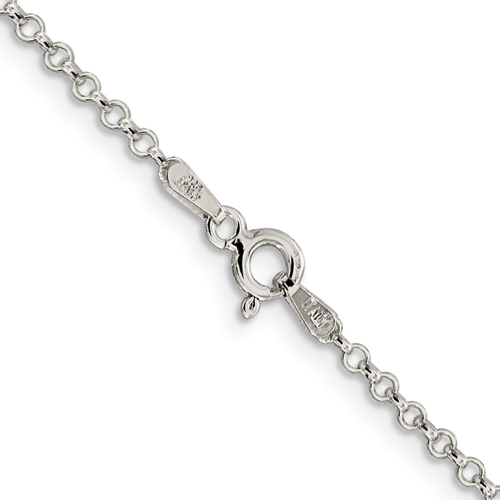 Sterling Silver 2mm Rolo Chain (QFC104-30)