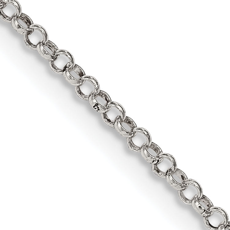 Sterling Silver 2mm Rolo Chain w/2in ext. (QFC104E-18)