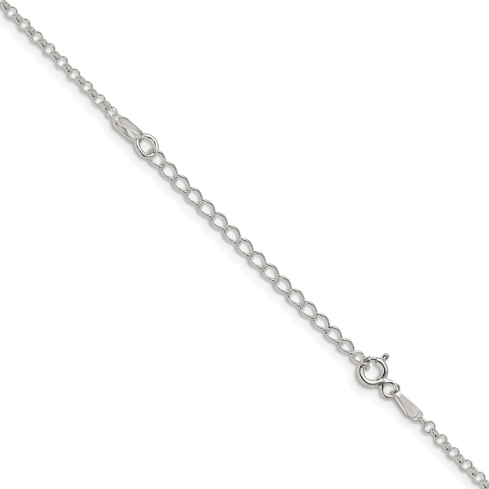 Sterling Silver 2mm Rolo Chain w/2in ext. (QFC104E-18)