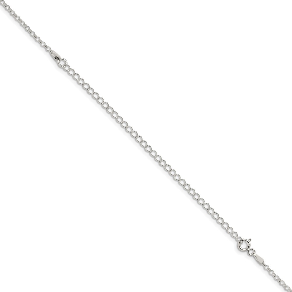 Sterling Silver 2mm Rolo Chain w/4in ext. (QFC104E-22)