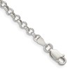 Sterling Silver Semi-solid Rolo Chain Chain 3-9.5mm 7-24″
