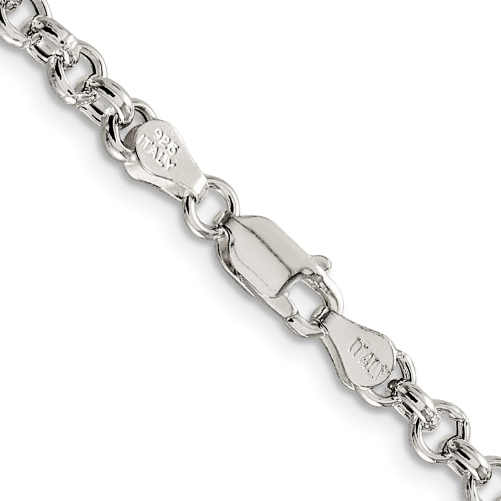 Sterling Silver 4.25mm Semi-solid Rolo Chain (QFC106-16)