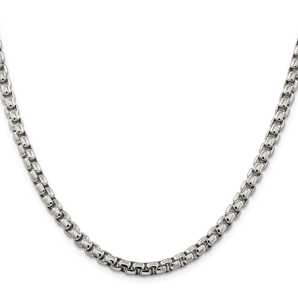 Sterling Silver 5.2mm Round Box Chain (QFC127-20)