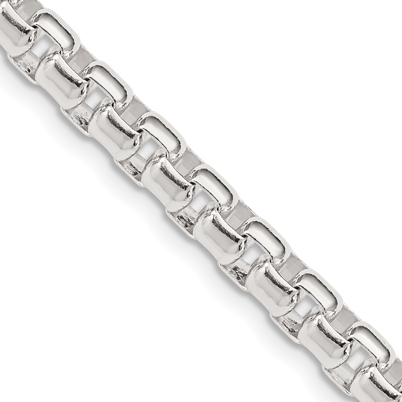Sterling Silver 5.2mm Round Box Chain (QFC127-18)