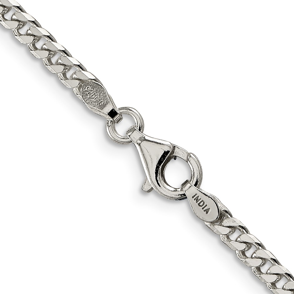 Sterling Silver Polished 3.15mm Curb Chain (QFC146-18)