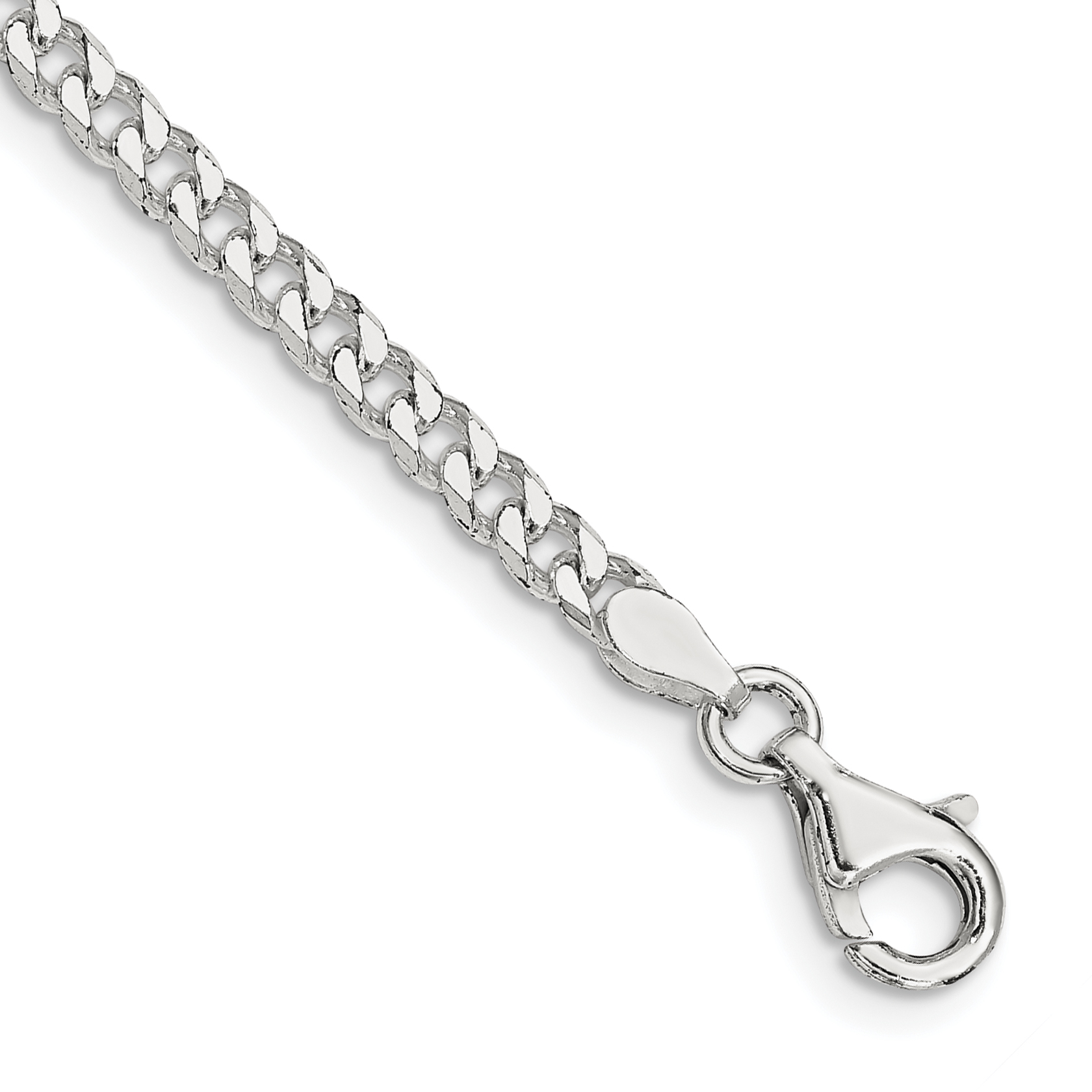 Sterling Silver Polished 3.15mm Curb Chain (QFC146-7)