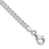 Sterling Silver Polished 3.15mm Curb Chain view 1
