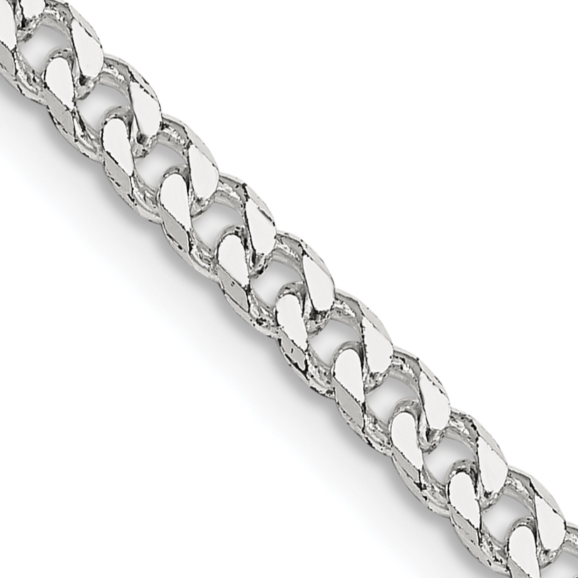 Sterling Silver Polished 3.15mm Curb Chain (QFC146-18)