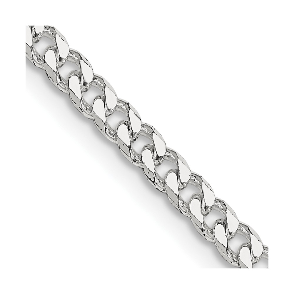 Sterling Silver Polished 3.15mm Curb Chain (QFC146-18)
