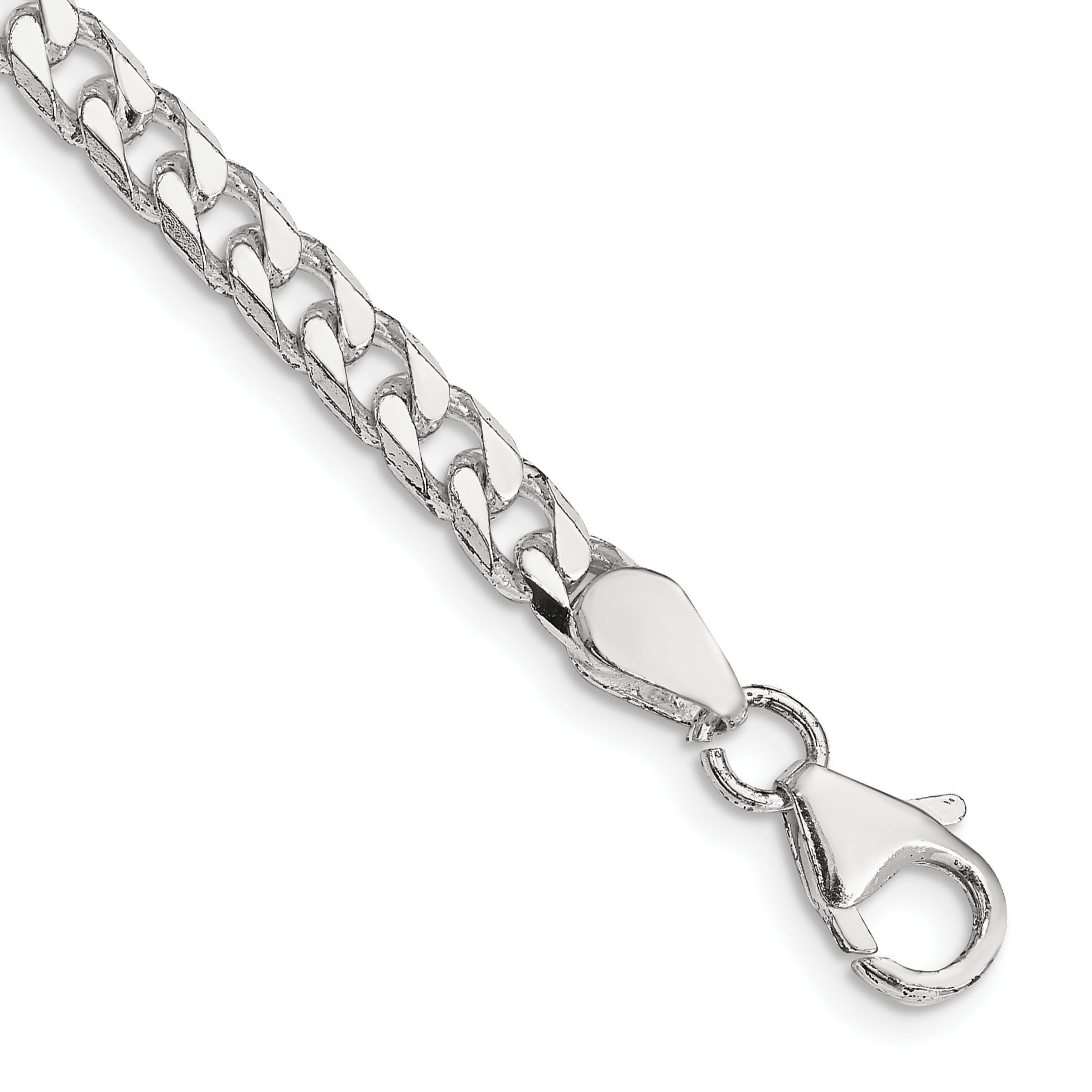Sterling Silver Polished 5mm Curb Chain (QFC147-7)