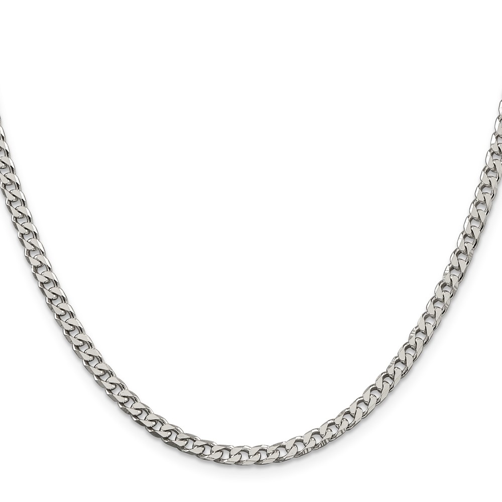 Sterling Silver Polished 3.5mm Curb Chain (QFC151-36)