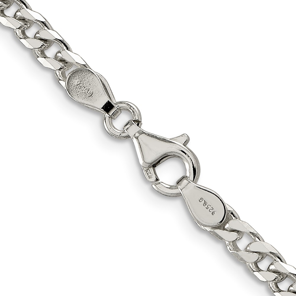 Sterling Silver Polished 3.5mm Curb Chain (QFC151-36)