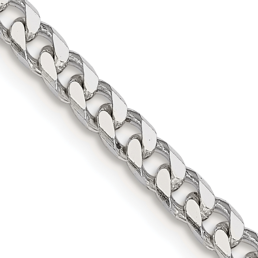 Sterling Silver Polished 3.5mm Curb Chain (QFC151-18)