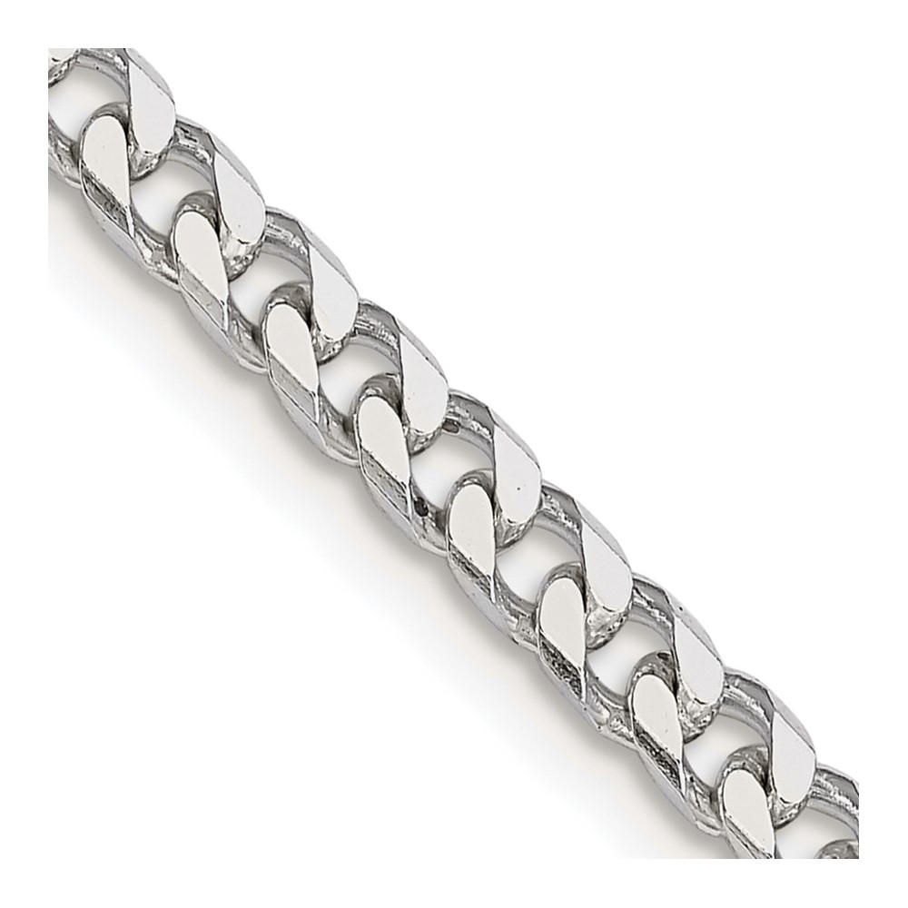 Sterling Silver Polished 3.5mm Curb Chain (QFC151-18)