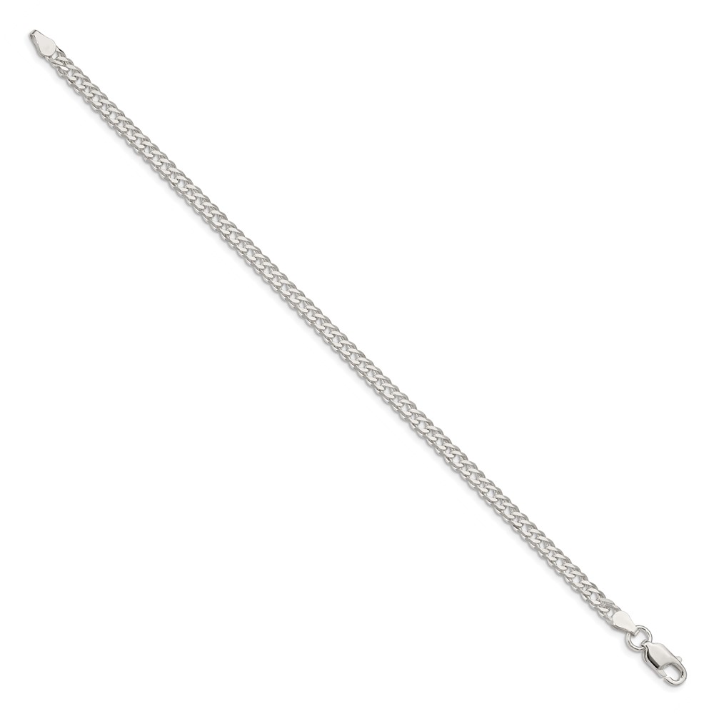 Sterling Silver 4.25mm 6 Side D/C Flat Double Curb Chain (QFC152-7)
