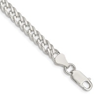 Sterling Silver 5.65mm 6 Side D C Flat Double Curb Chain view 1