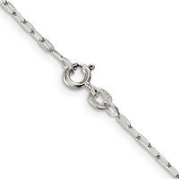 Sterling Silver 1.75mm Elongated Open Link Chain view 3