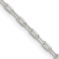 Sterling Silver 1.75mm Elongated Open Link Chain view 1