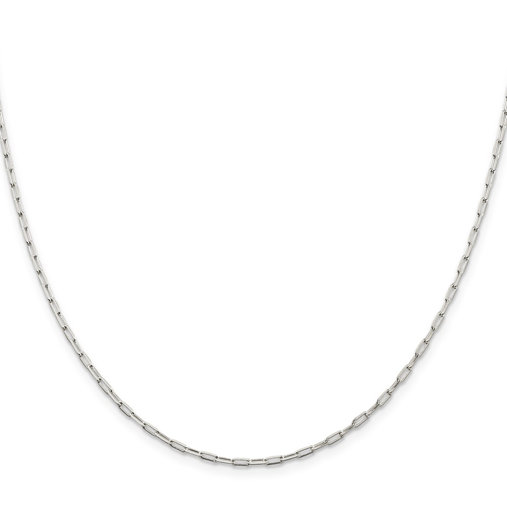 Sterling Silver 2mm Elongated Open Link Chain (QFC156-20)