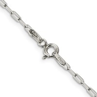 Sterling Silver 2mm Elongated Open Link Chain view 3