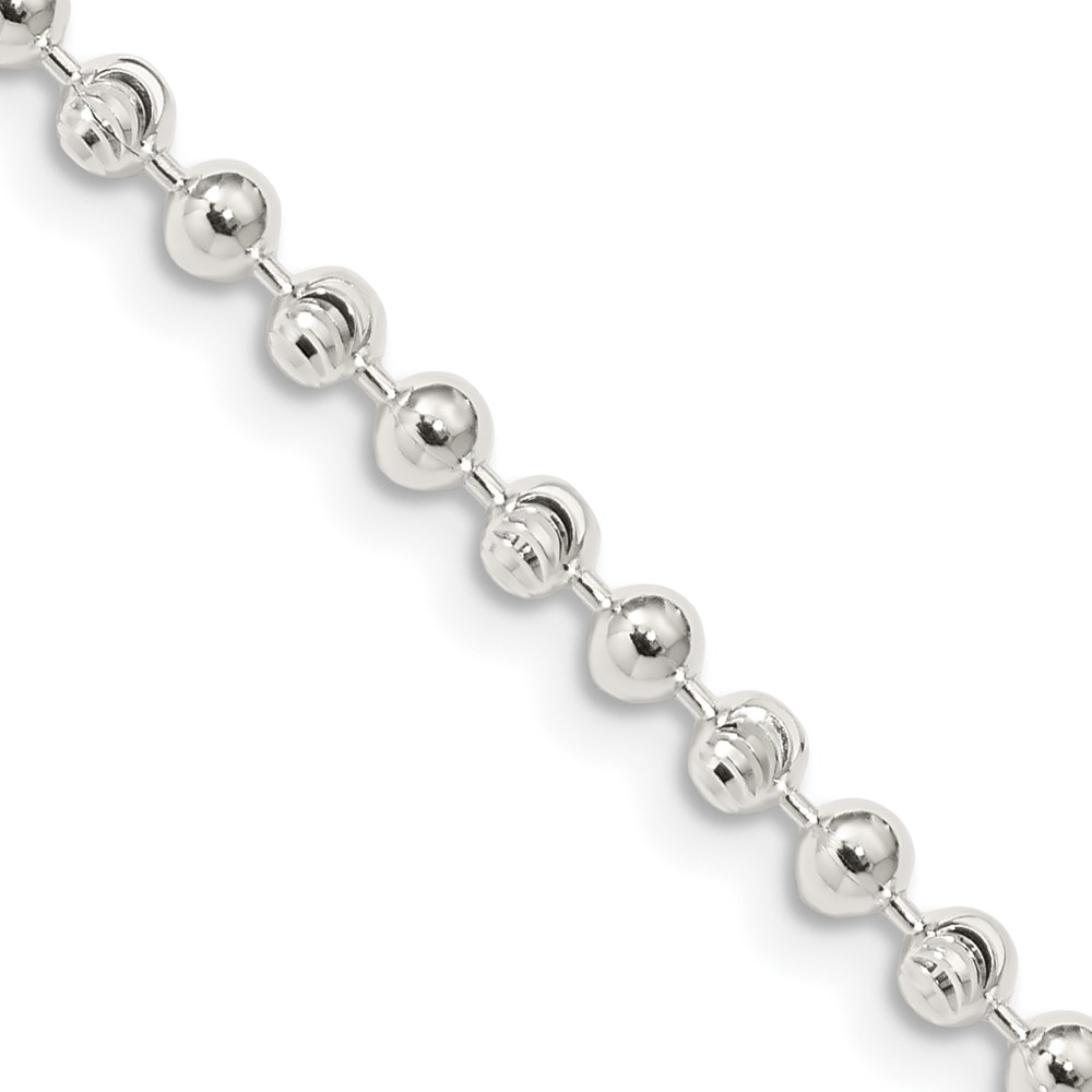 Sterling Silver 3mm Fancy Beaded Chain (QFC166-24)