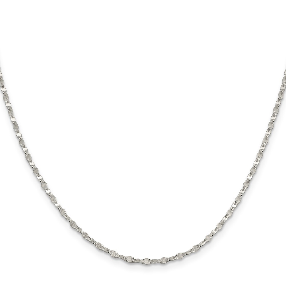 Sterling Silver 2.25mm Fancy Wave Flat Link Chain (QFC193-18)