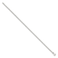 Sterling Silver 2.75mm Oval Fancy Rolo Chain view 2