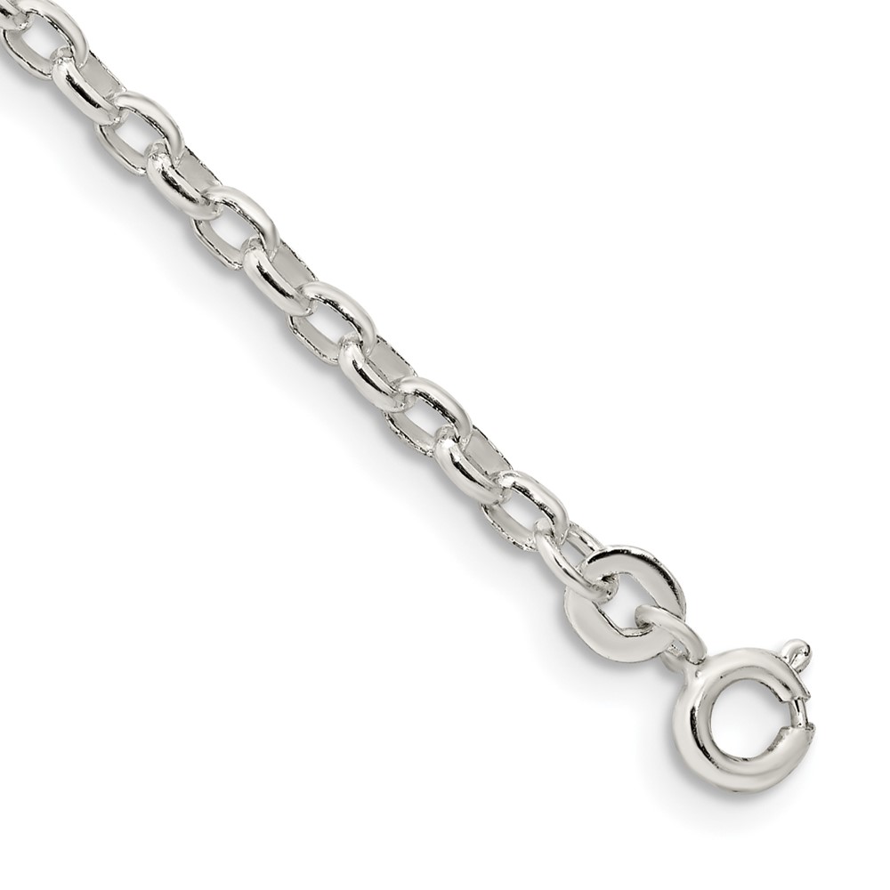 Sterling Silver 2.75mm Oval Fancy Rolo Chain (QFC194-7)