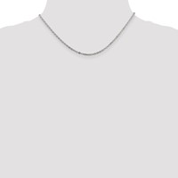 Sterling Silver 2mm Flat Link Cable Chain view 4