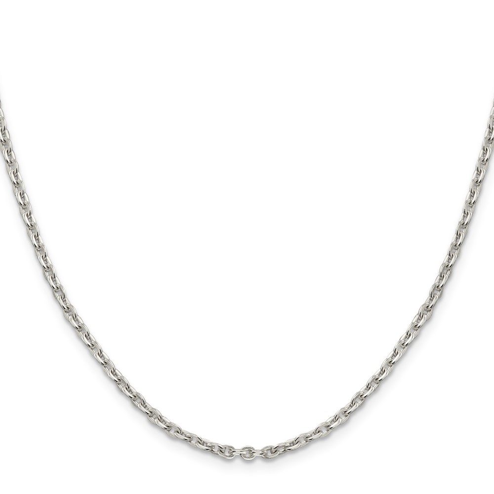 Sterling Silver 2.75mm Flat Link Cable Chain (QFC197-20)