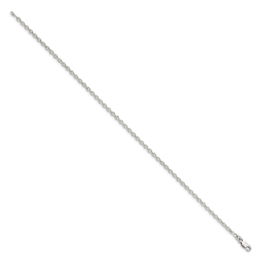 Sterling Silver 2.75mm Flat Link Cable Chain (QFC197-7)