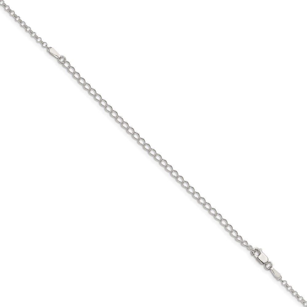 Sterling Silver 2mm Rolo Chain w/4in ext. (QFC1E-22)