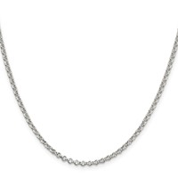 Sterling Silver 2.8mm Rolo Chain view 2