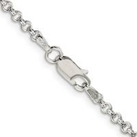 Sterling Silver 2.8mm Rolo Chain view 3