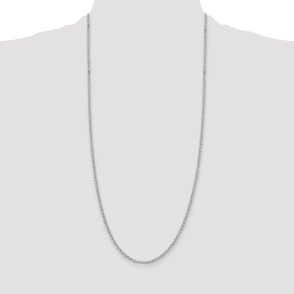 Sterling Silver 2.8mm Rolo Chain (QFC2-30)