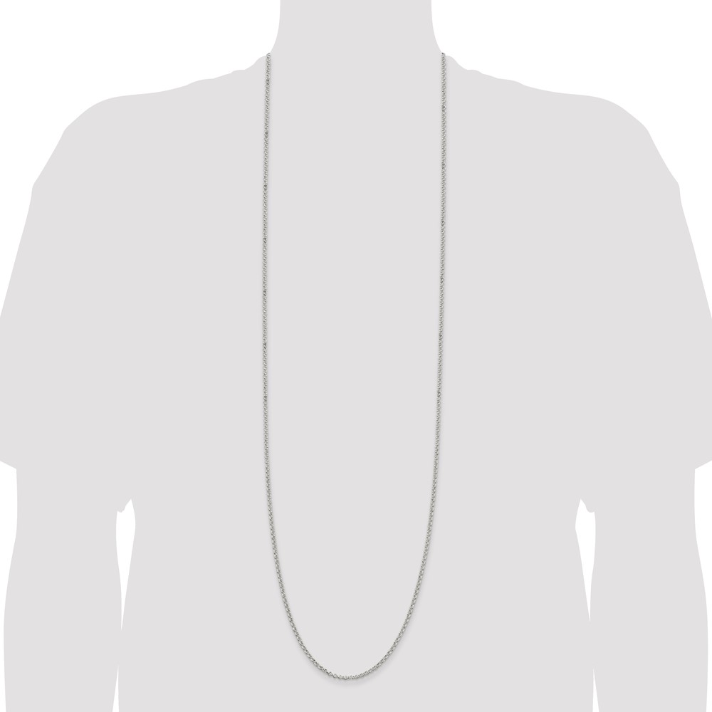 Sterling Silver 2.8mm Rolo Chain (QFC2-42)