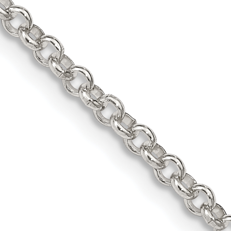 Sterling Silver 2.8mm Rolo Chain (QFC2-18)