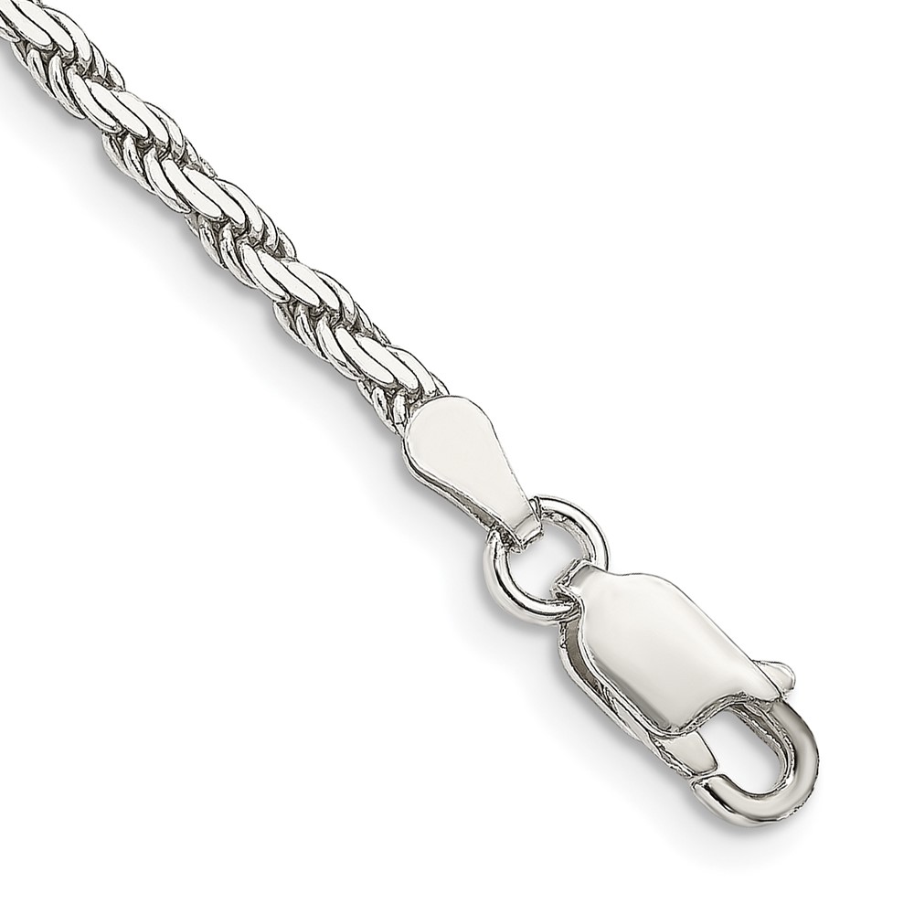 Sterling Silver 2.5mm Flat Rope Chain (QFC203-7)