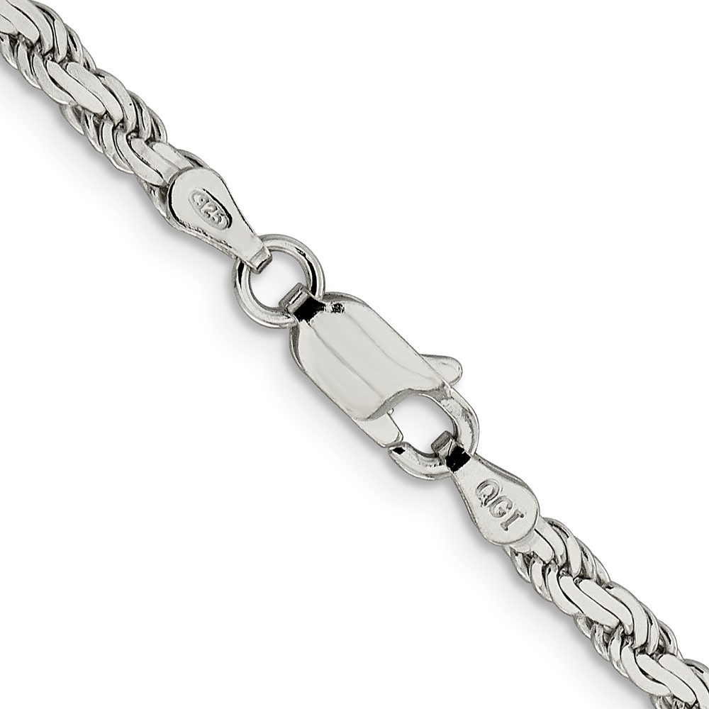 Sterling Silver 3.1mm Flat Rope Chain (QFC204-24)