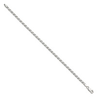 Sterling Silver 3.1mm Flat Rope Chain view 2