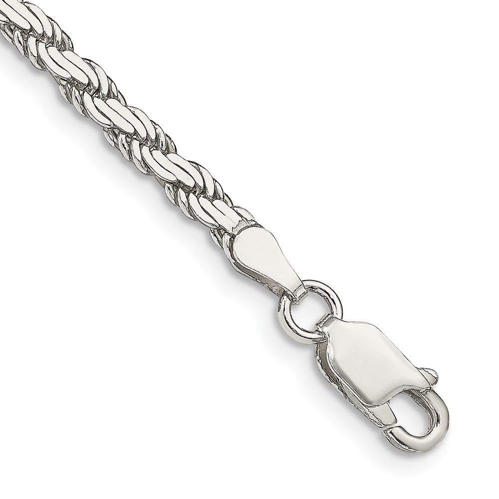 Sterling Silver 3.1mm Flat Rope Chain (QFC204-7)