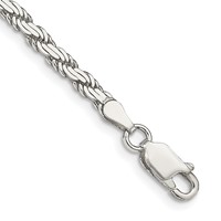 Sterling Silver 3.1mm Flat Rope Chain view 1