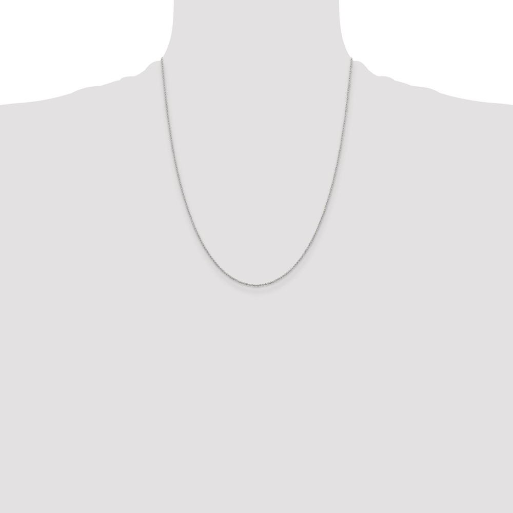 Sterling Silver 1.1mm Rolo Chain (QFC205-22)