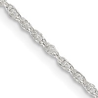 Sterling Silver 1.6mm Loose Rope Chain view 1